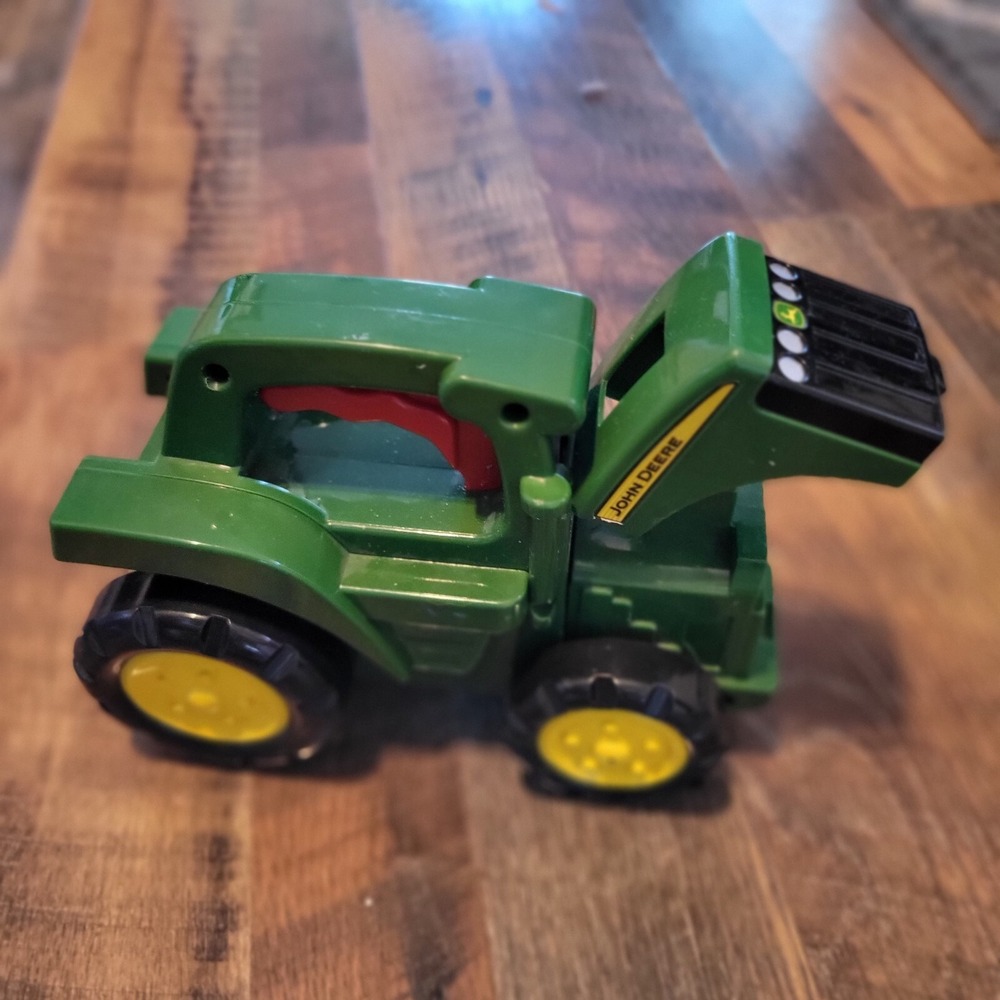 John Deere Roll n' Go Green Tractor Flashlight Vehicle Sounds & Lights Toy TOMY